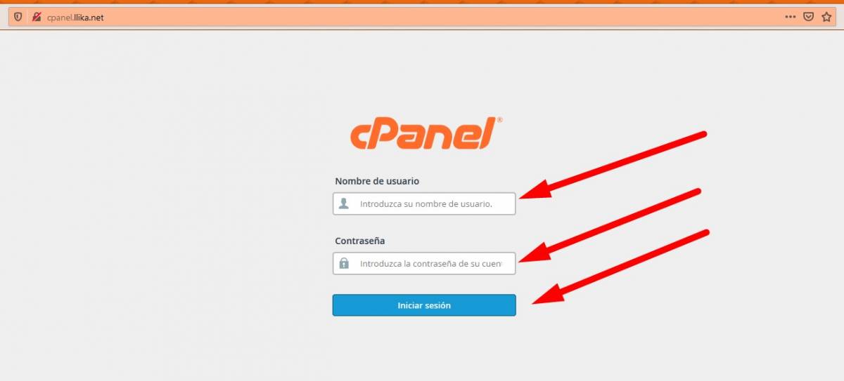 Ingresar al Cpanel para instalar Moodle